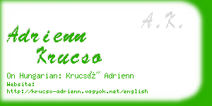 adrienn krucso business card